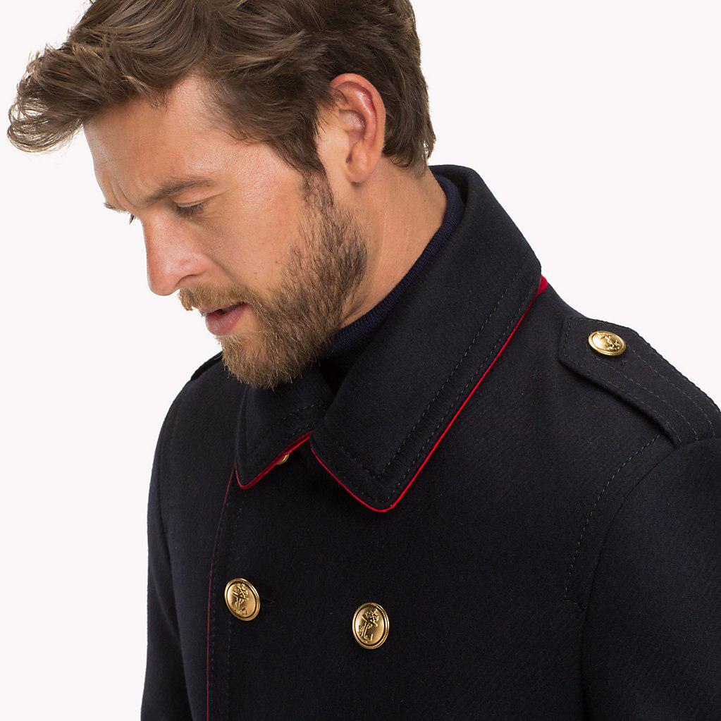 tommy hilfiger military coat