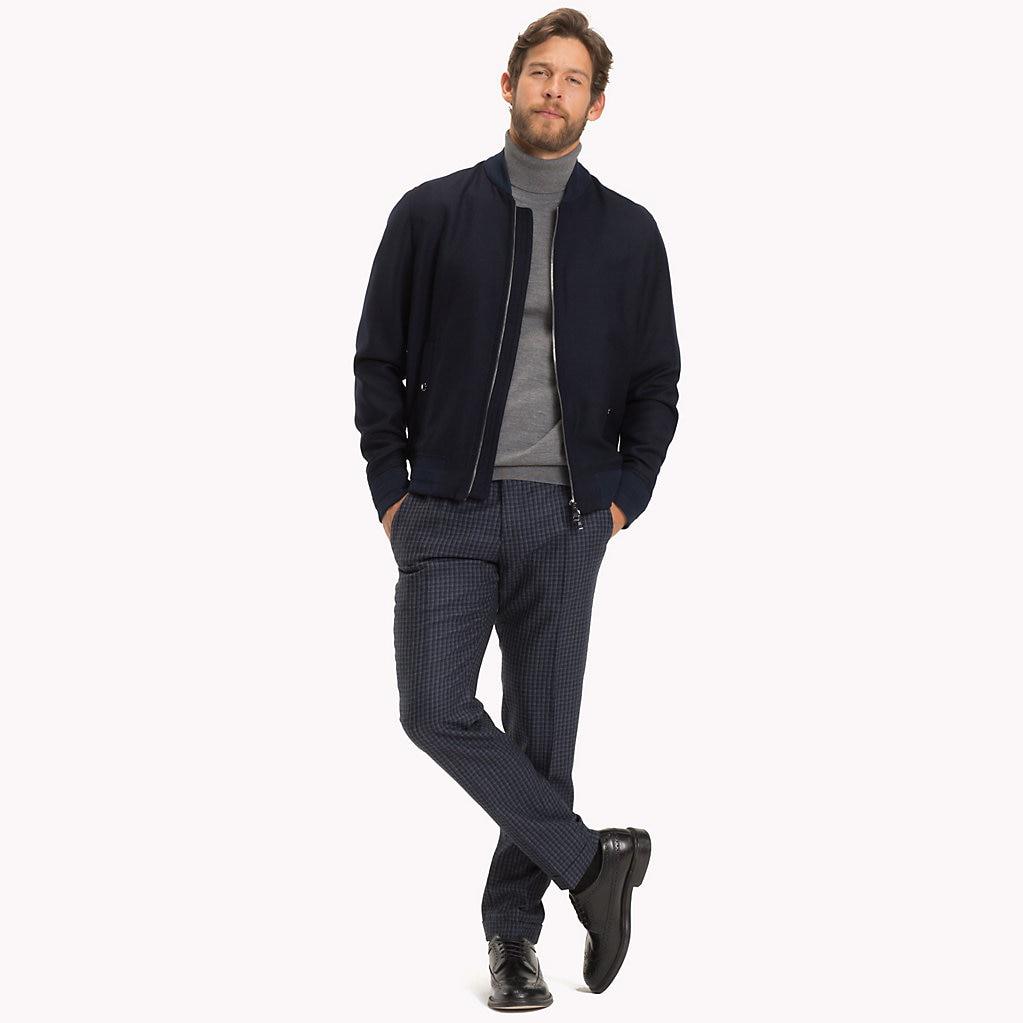 tommy hilfiger wool bomber jacket
