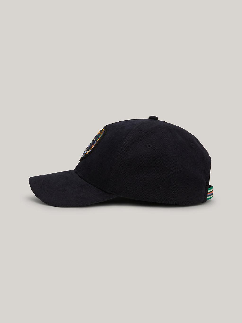 Tommy Hilfiger Th Monogram Crest Five-panel Cap in Black for Men
