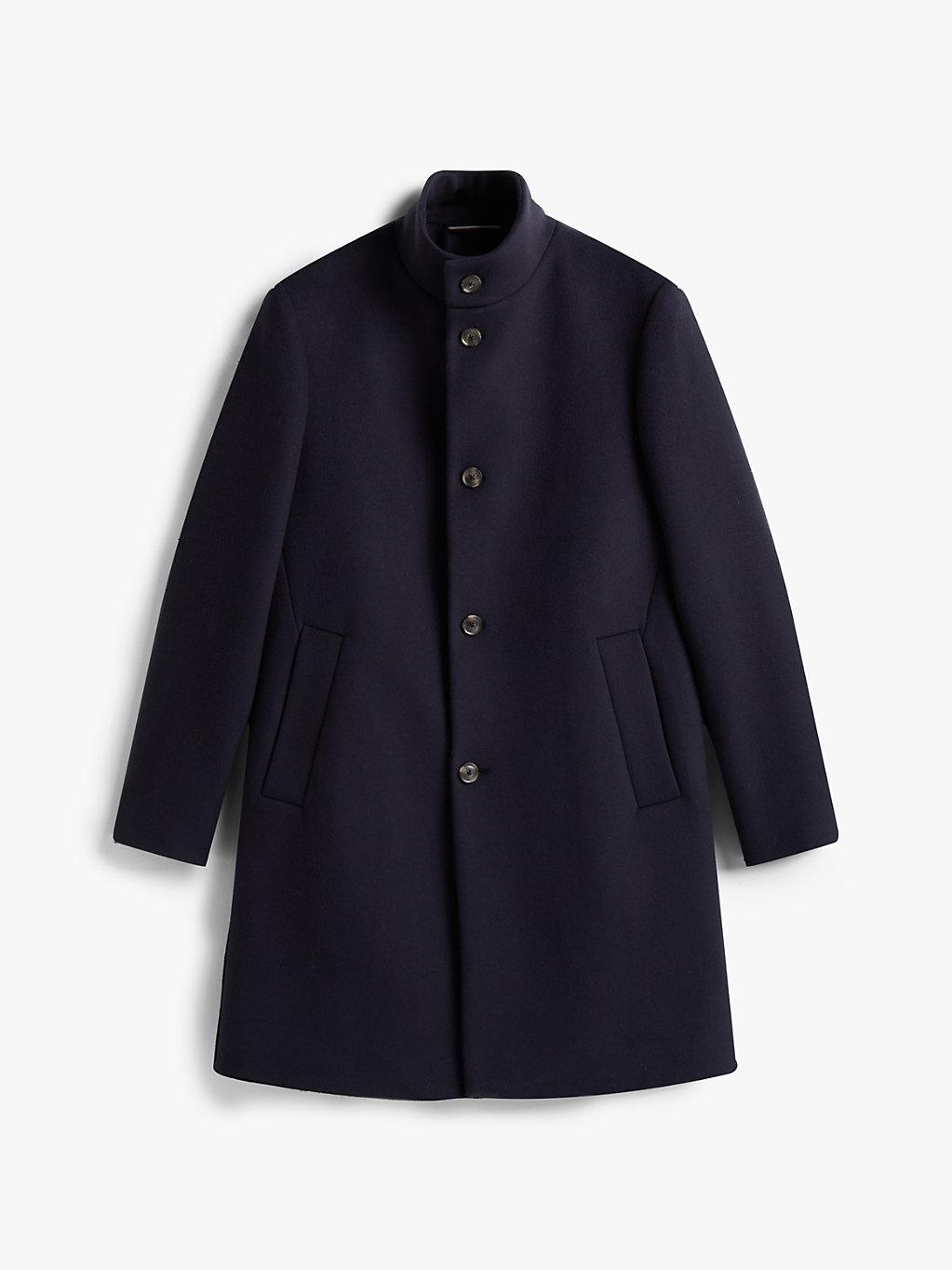 Tommy Hilfiger Smart Casual Wool Blend Coat in Blue for Men Lyst UK