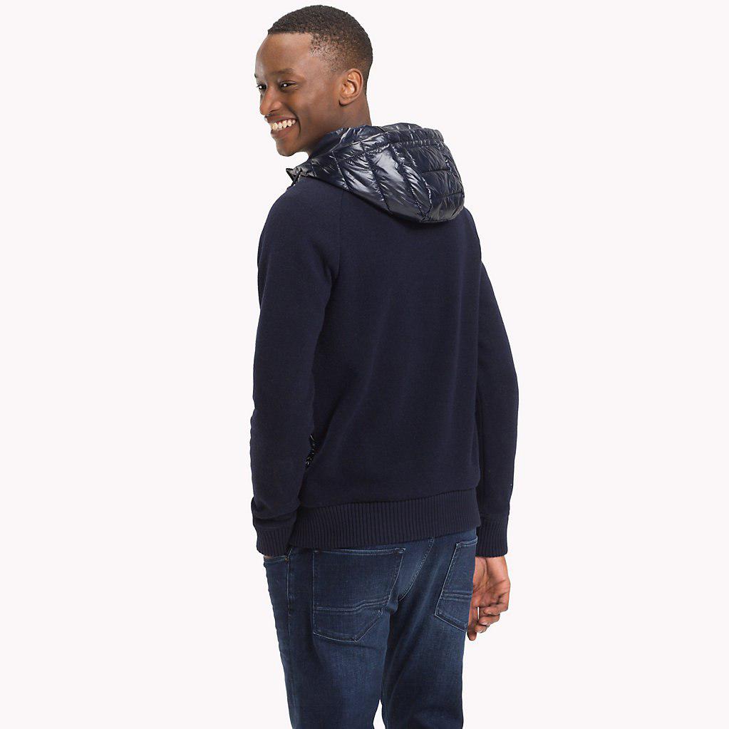 tommy hilfiger raglan sleeve padded hoody