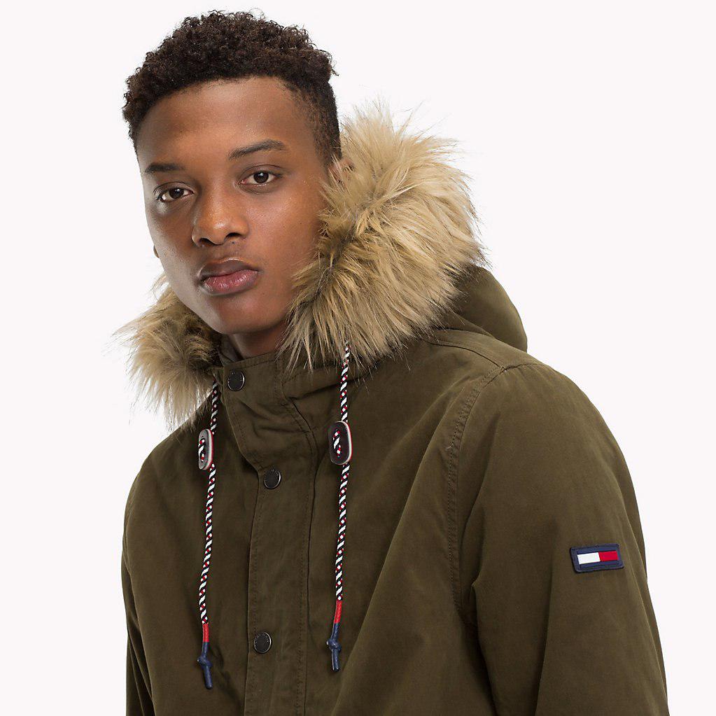 tommy hilfiger lined parka