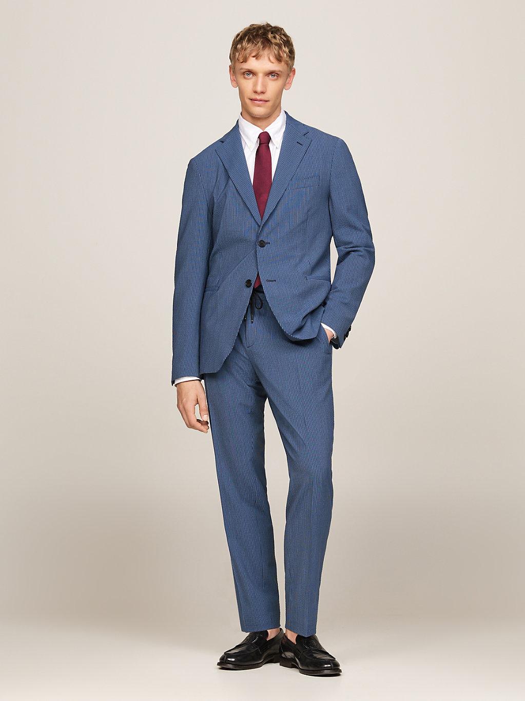 Tommy Hilfiger Tonal Pinstripe Slim Fit Two-piece Suit in Blue for