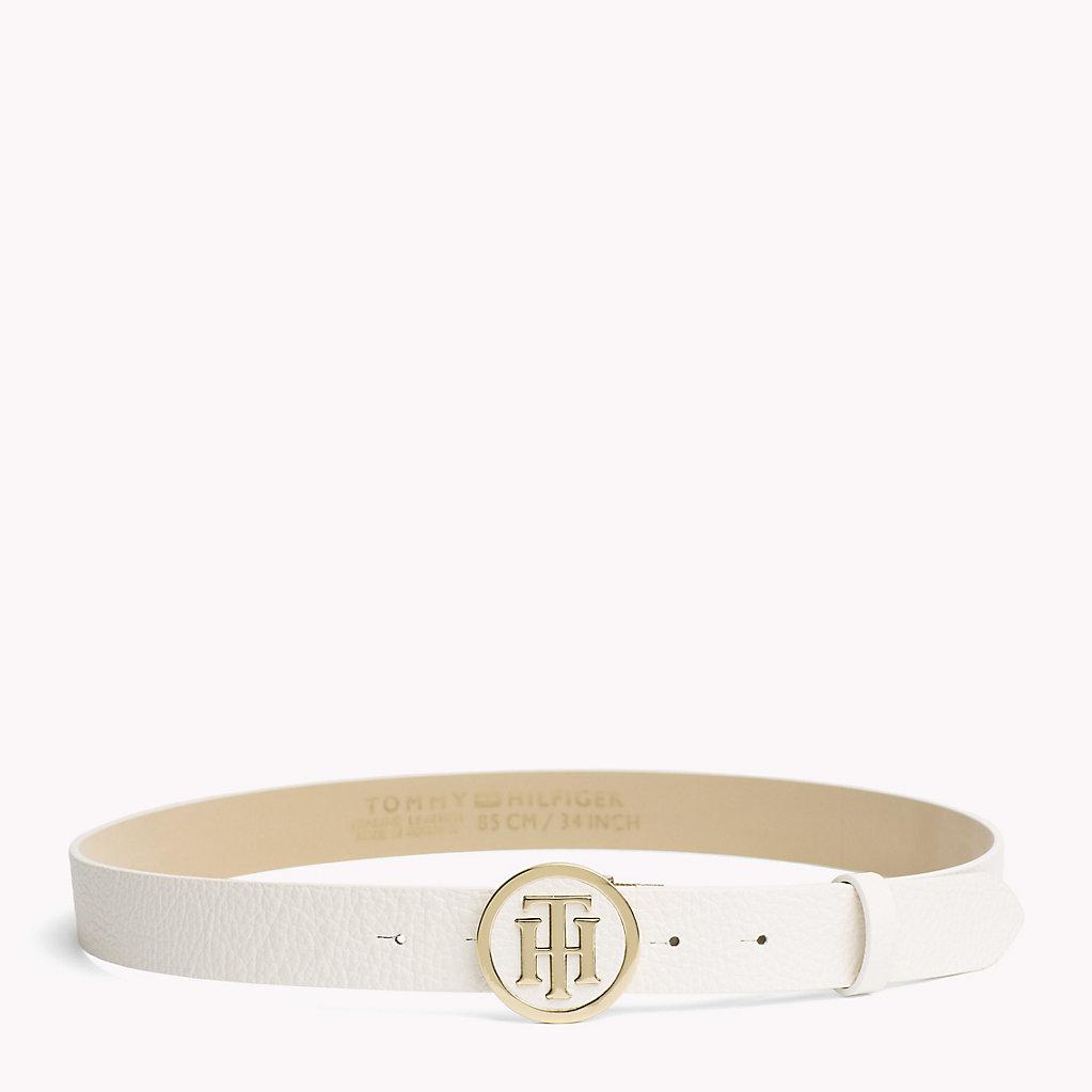 round buckle belt tommy hilfiger