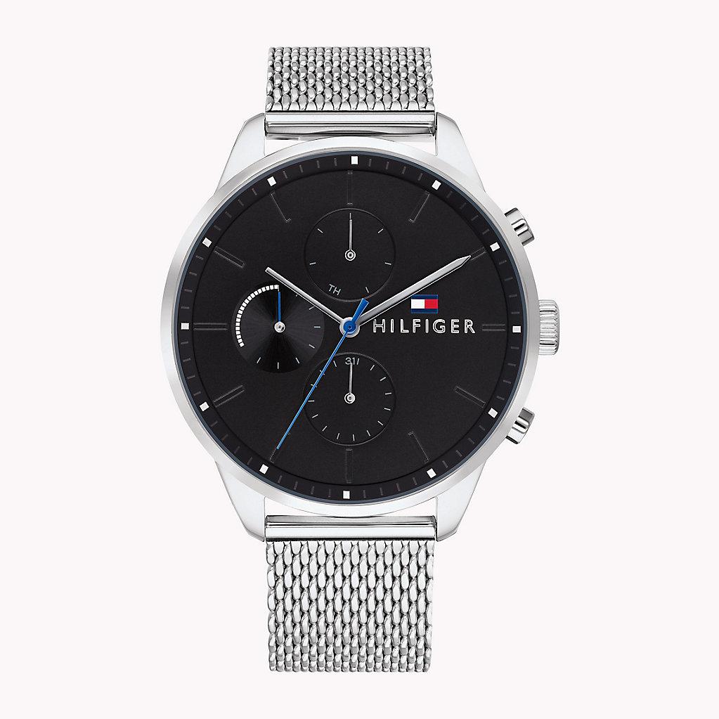 tommy hilfiger black chain watches