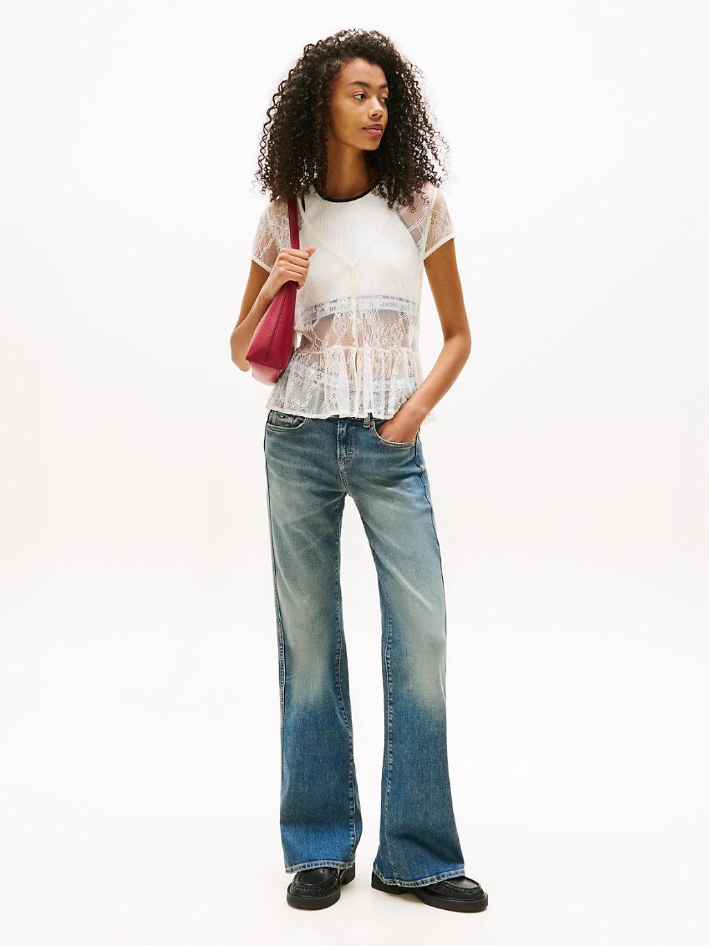 Tommy Hilfiger Low Rise Bootcut Jeans in Blue Lyst UK