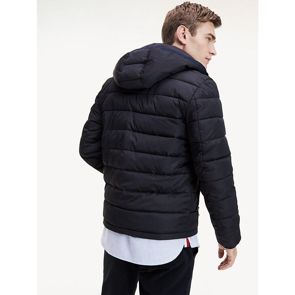 tommy hilfiger tech quilted hooded jacket