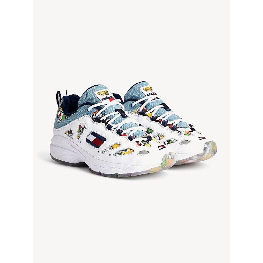 Tommy Hilfiger Tommy Jeans x Looney Tunes Lace-up Sneaker in Weiß | Lyst DE