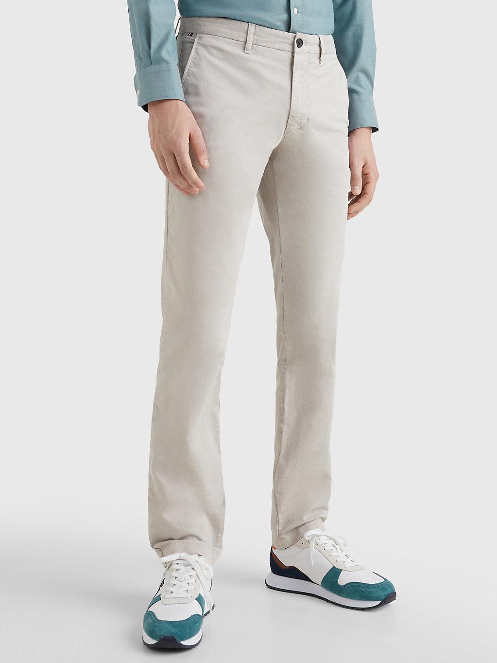 Tommy Hilfiger Premium Denton Fitted Straight Chinos Blue for Men | Lyst
