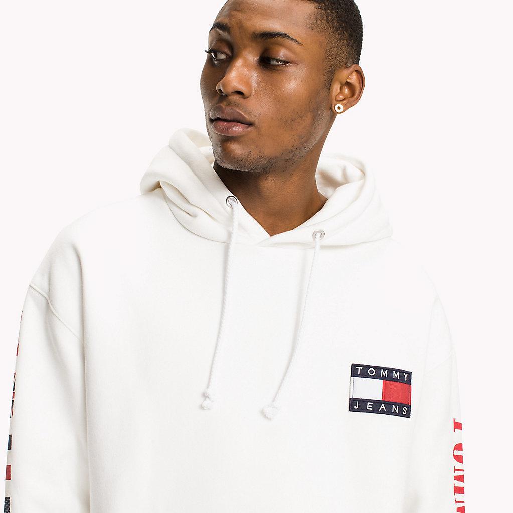 tommy hilfiger fleece flag hoodie