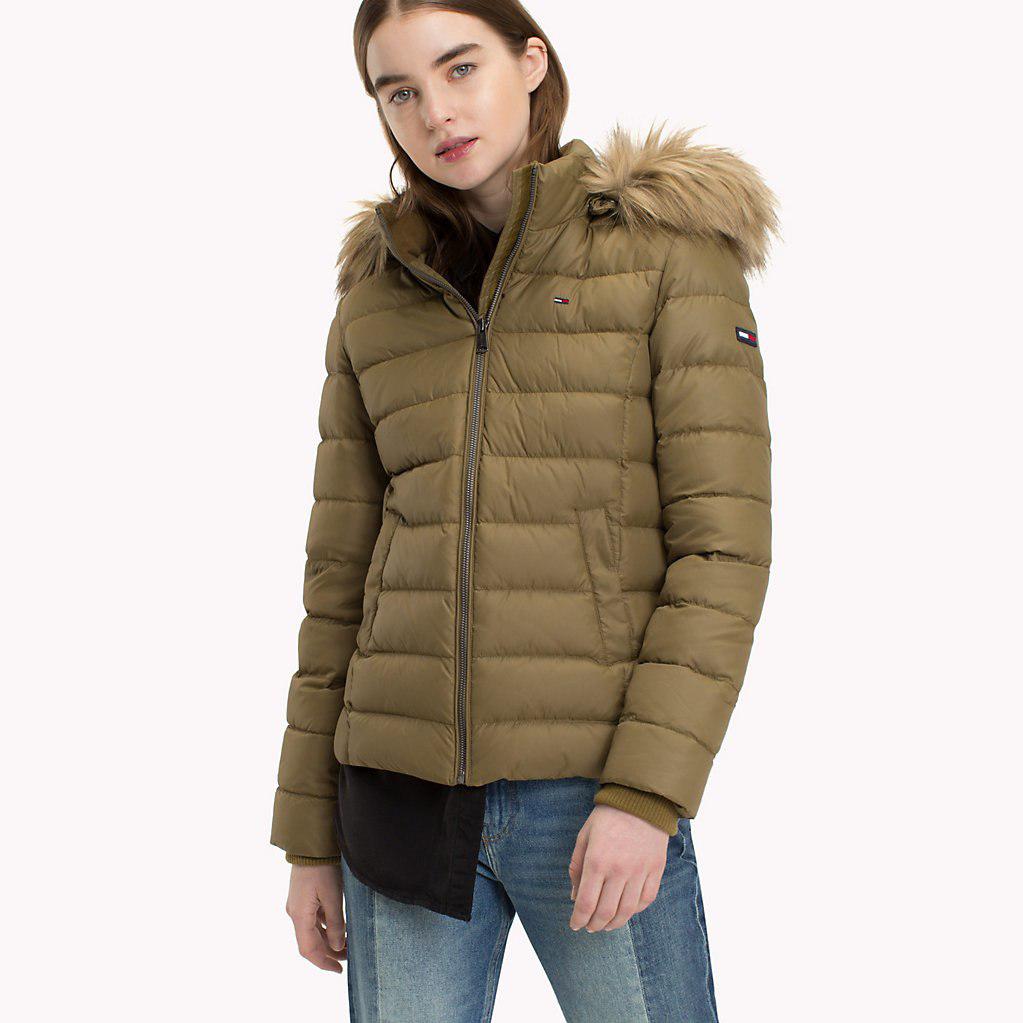 tommy hilfiger sustainable padded down jacket