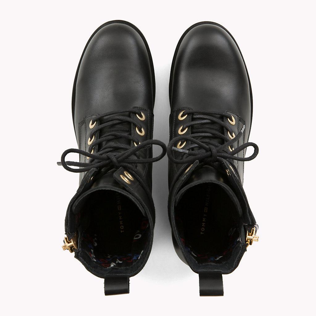Tommy Hilfiger Zip Detail Biker Boots 