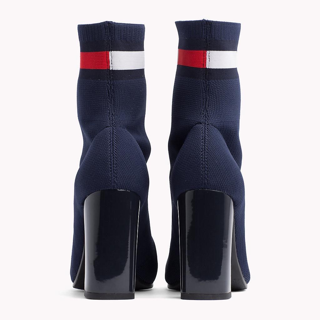 tommy hilfiger sock boots navy