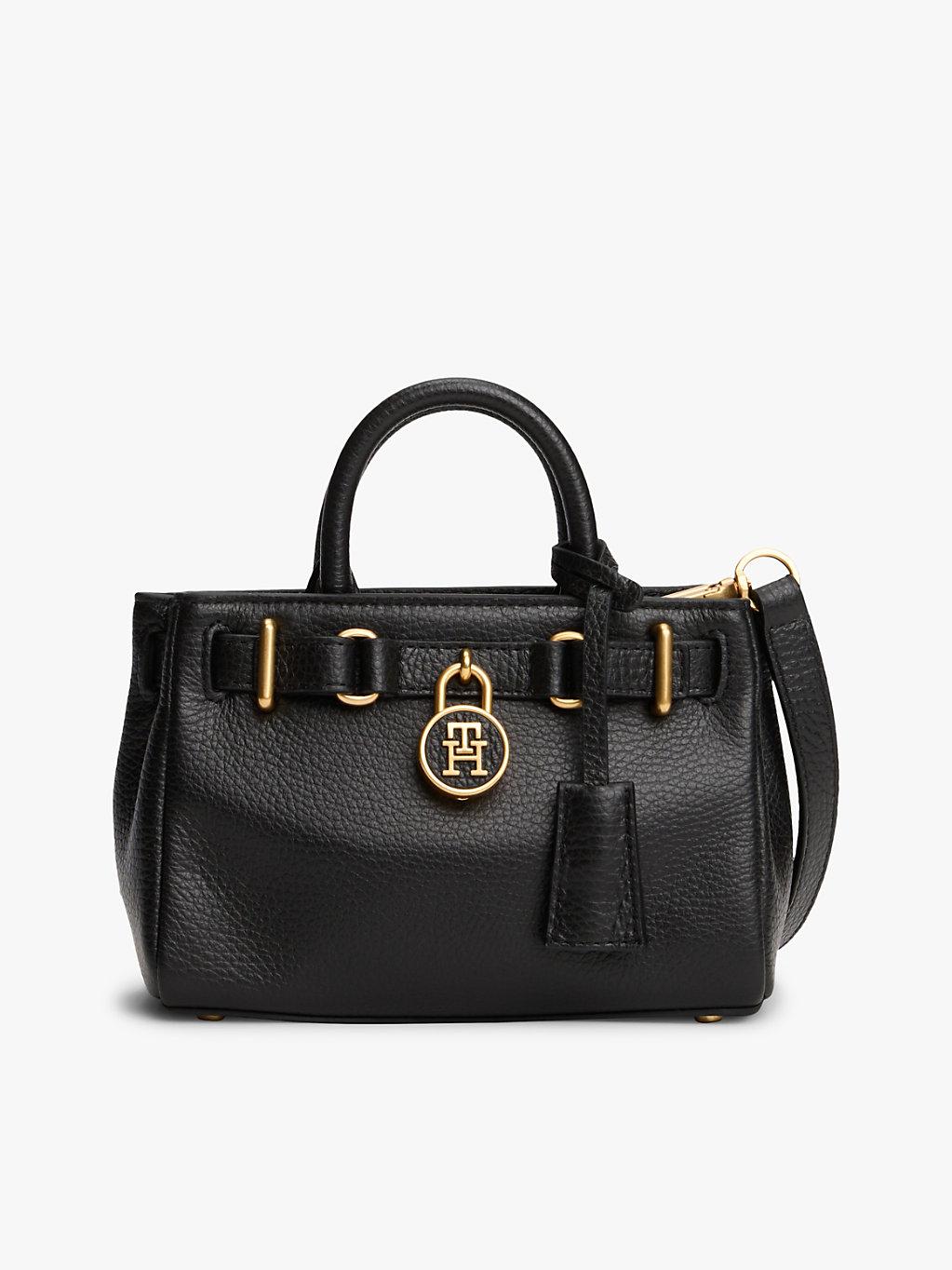 Tommy Hilfiger The American Icon Leather Tote Bag in Black Lyst UK