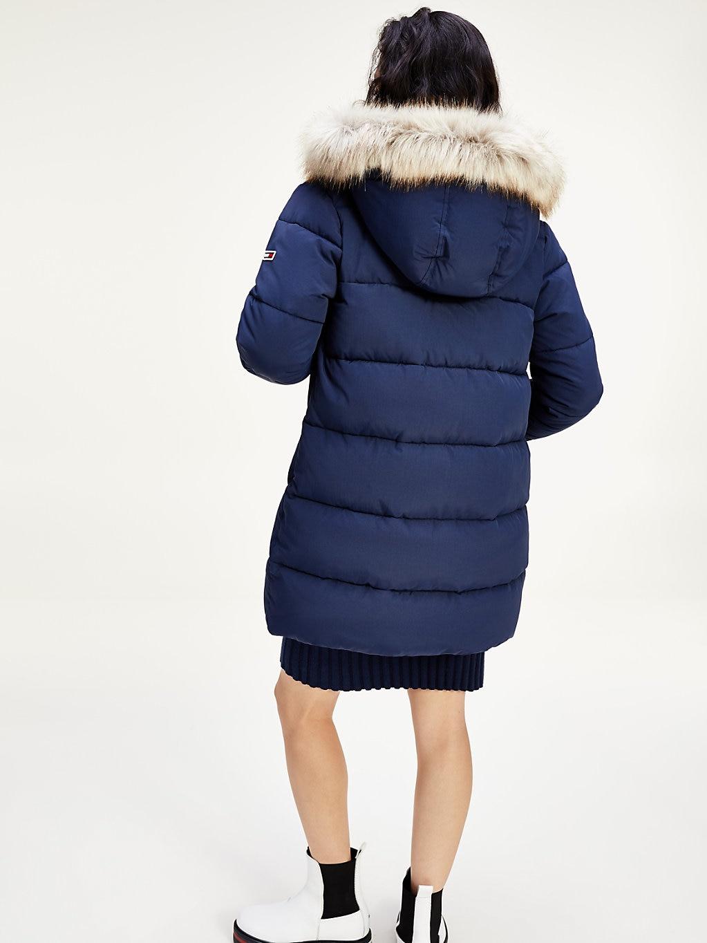 Tommy Hilfiger Modern Faux Fur Puffer Coat 2025