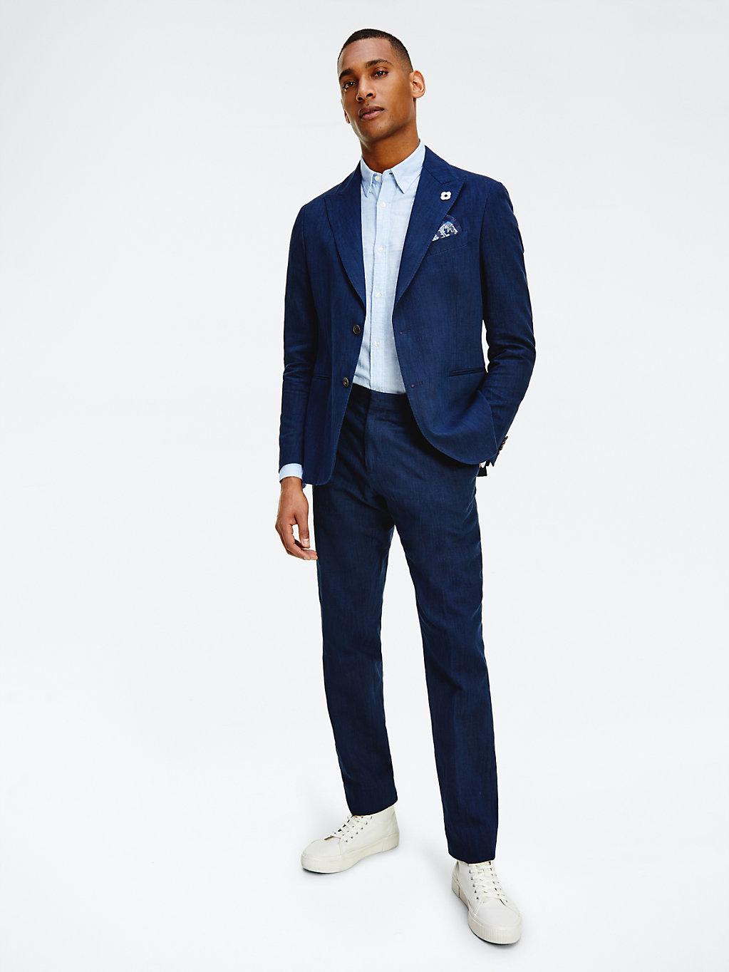 Tommy Hilfiger Wolle Tommy x Lardini Slim Fit Anzug in Blau für Herren |  Lyst DE