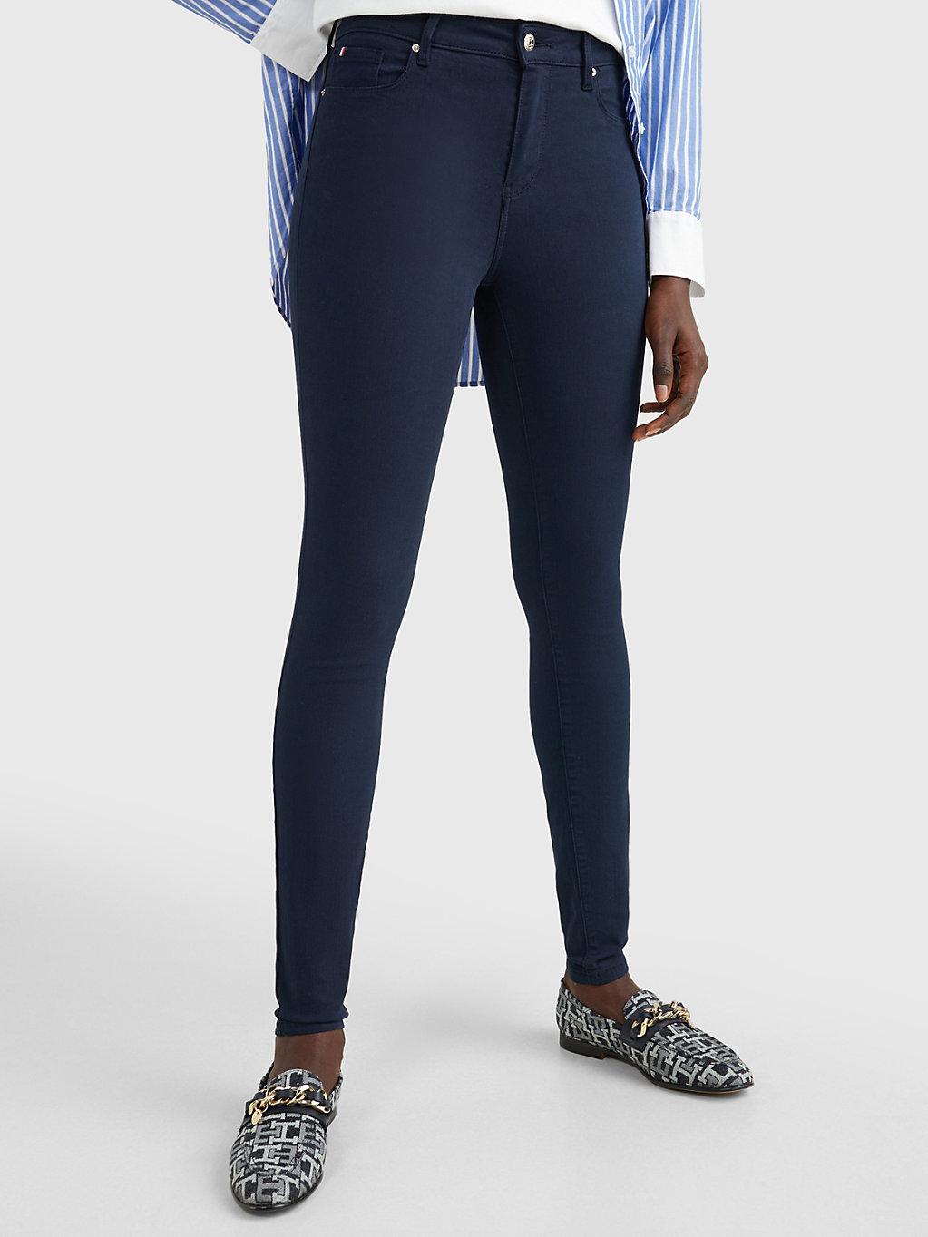 Tommy Hilfiger Harlem High Rise Super Skinny Th Flex White Jeans in