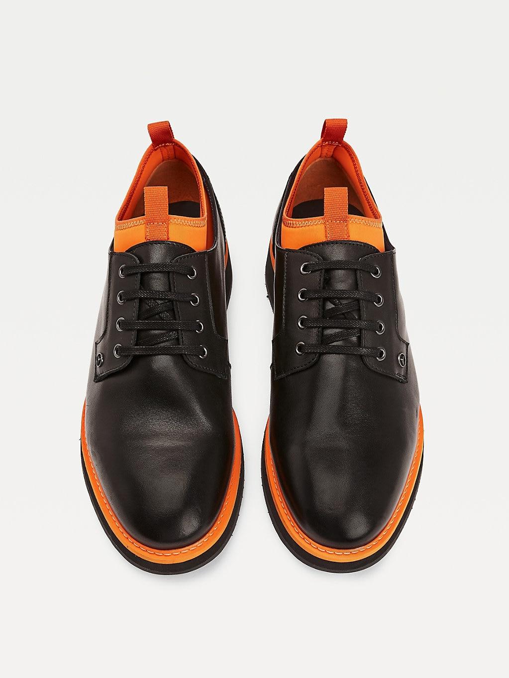 Tommy Hilfiger Mercedes Benz Derby Schuh aus Leder in Schwarz fur Herren Lyst DE