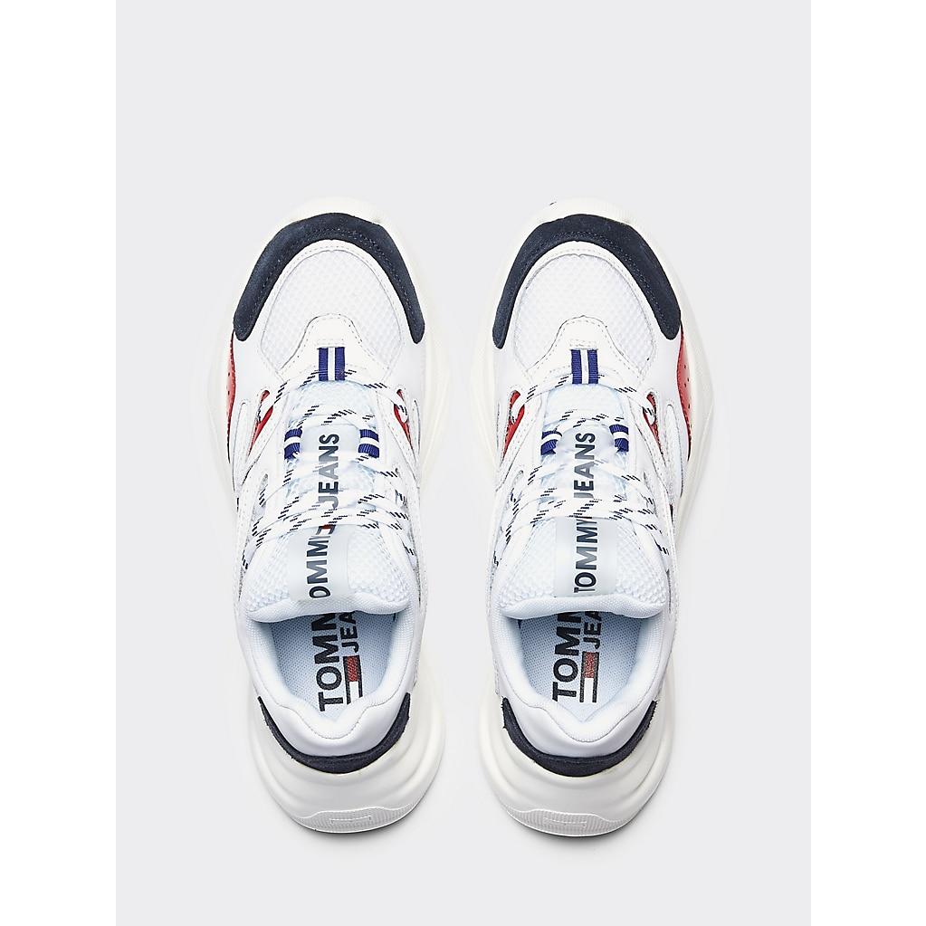 contrast chunky sole trainers tommy hilfiger