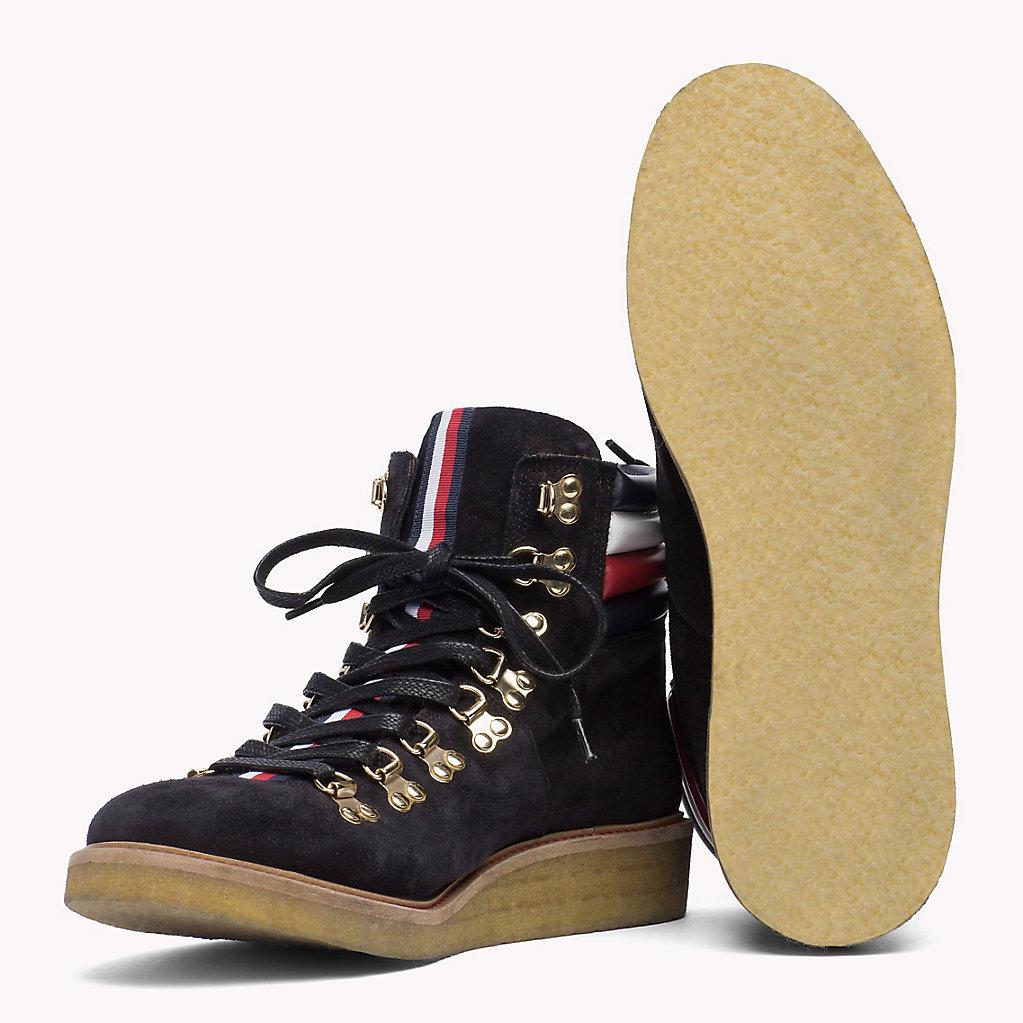 tommy hilfiger suede hiking boots
