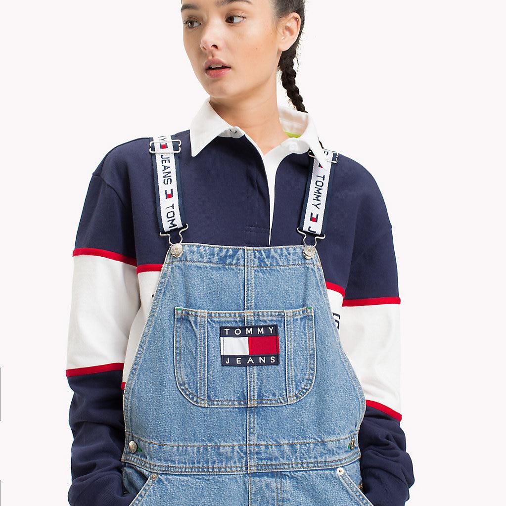 tommy jeans 90s dungaree dress