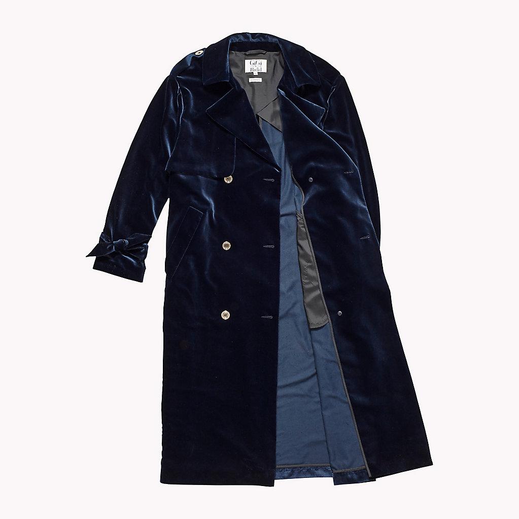 tommy hilfiger blue velvet jacket