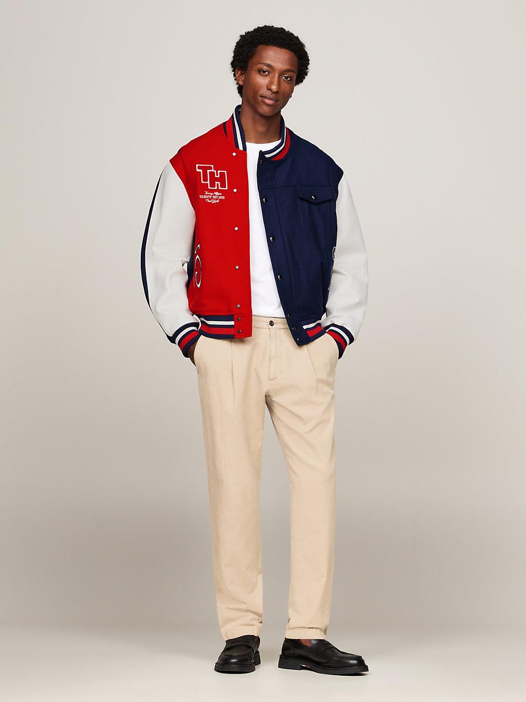 Tommy Hilfiger Tommy X Mercedes F1 X Cr Back Logo Varsity Jacket