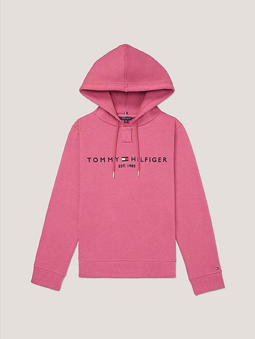 Hoodie Tommy Hilfiger Pulli Damen Pink Zip Up Tommy Hilfiger