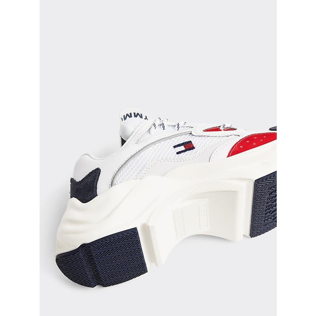 contrast chunky sole trainers tommy hilfiger