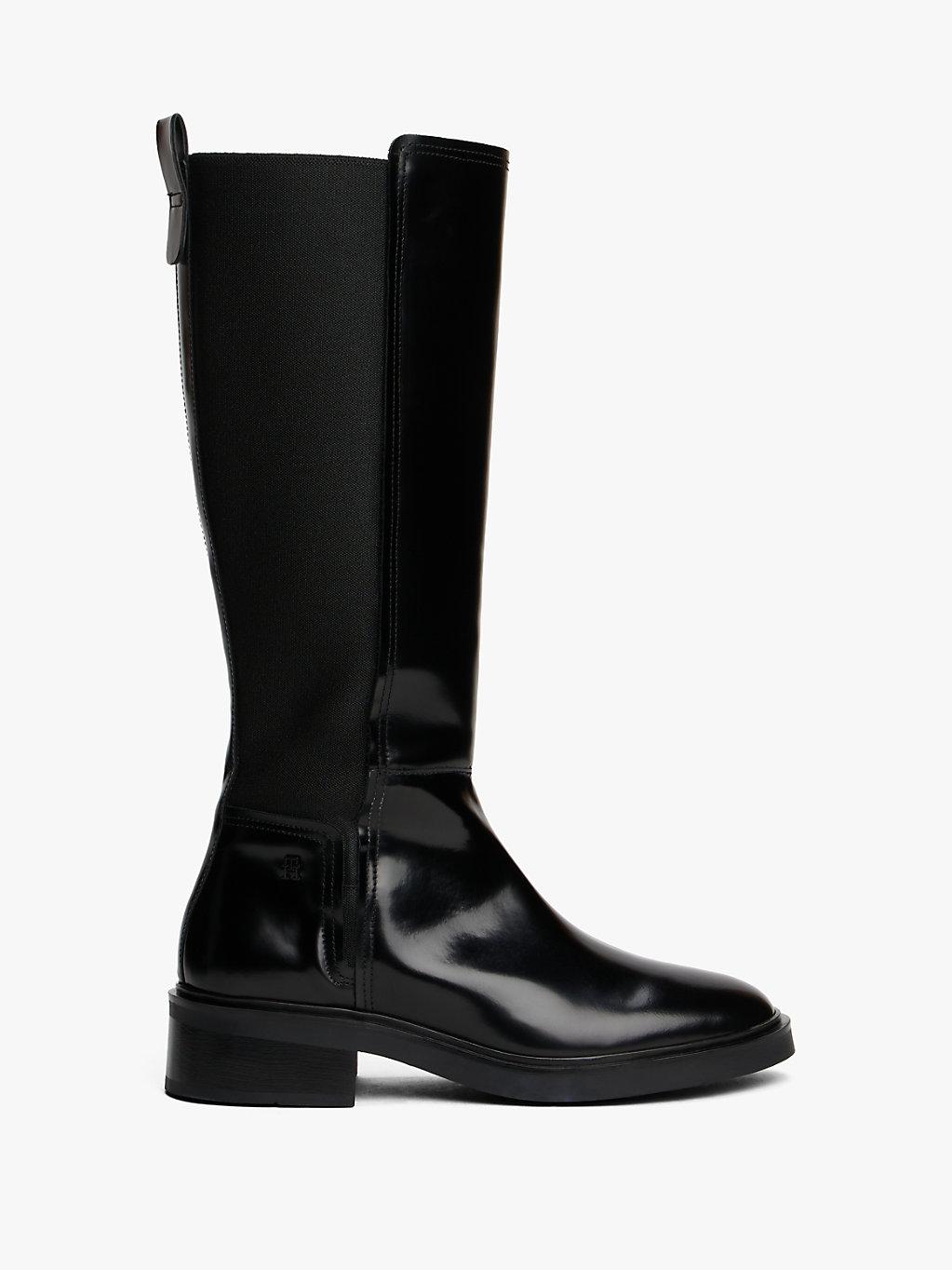 Tommy Hilfiger Patent Biker Boots Tommy Hilfiger Knee-high Boots