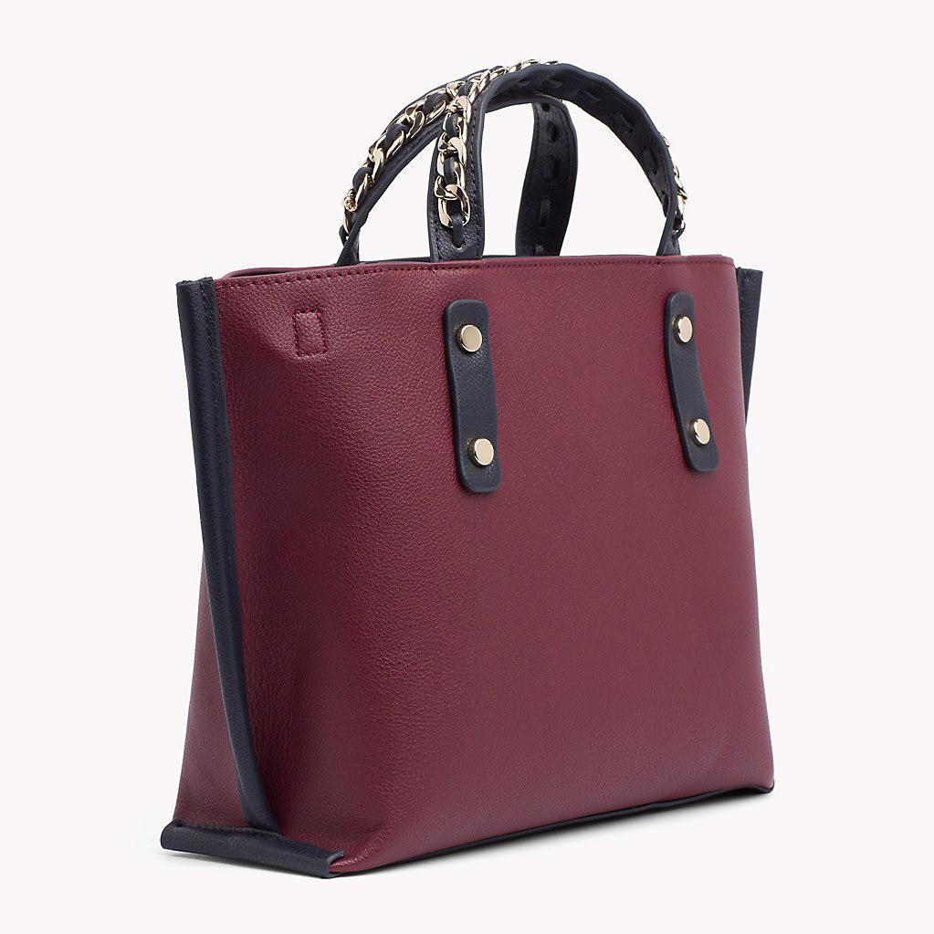 tommy hilfiger chain tote