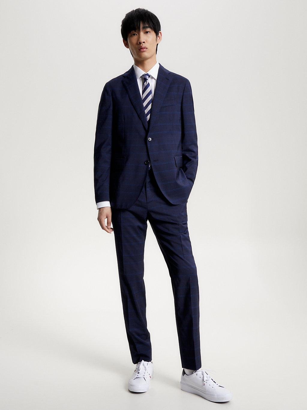Tommy Hilfiger Prince Of Wales Check Two-piece Wool Suit in Blue for ...