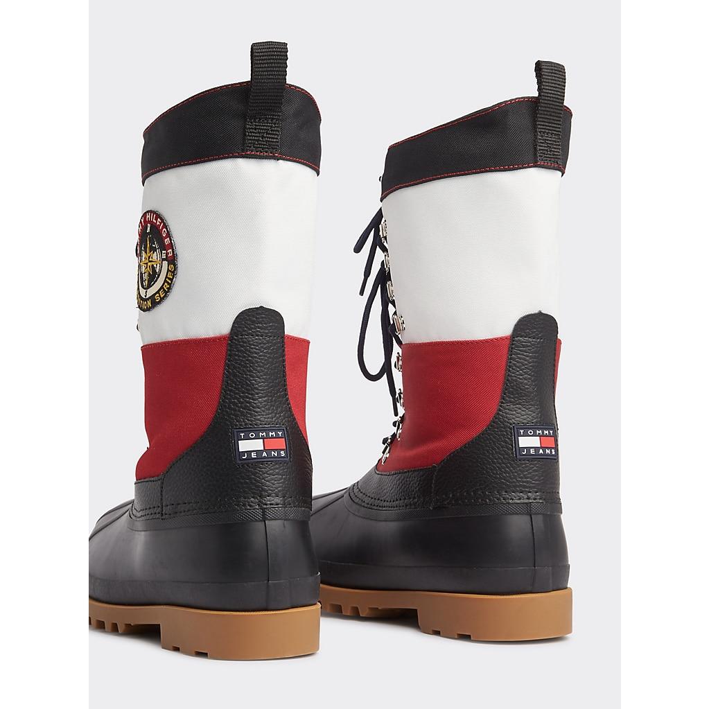 Tommy Hilfiger Synthetic Heritage Duck Boots in Red for Men Lyst