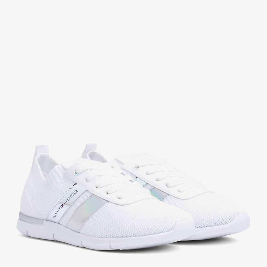 tommy hilfiger stripe knit trainers