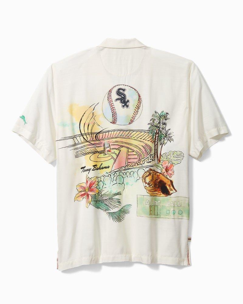 Tommy Bahama Mlb® Veracruz Cay Paradise Fly Ball Camp Shirt in White for  Men