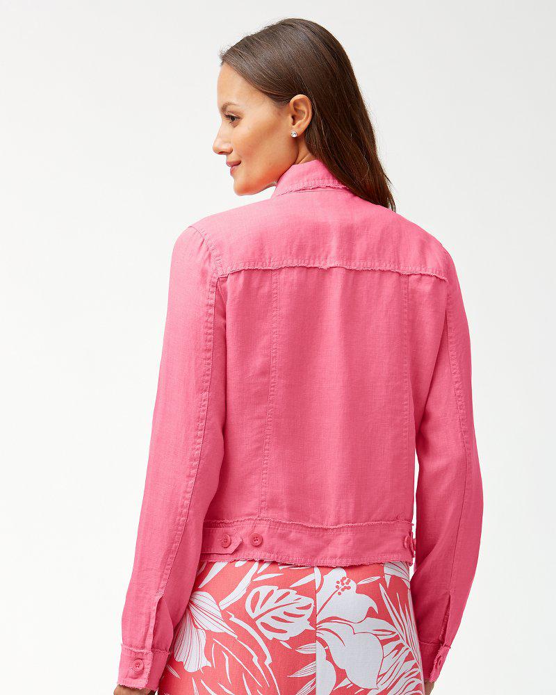 Tommy Bahama Two Palms Linen Rawedge Jacket in Pink Lyst