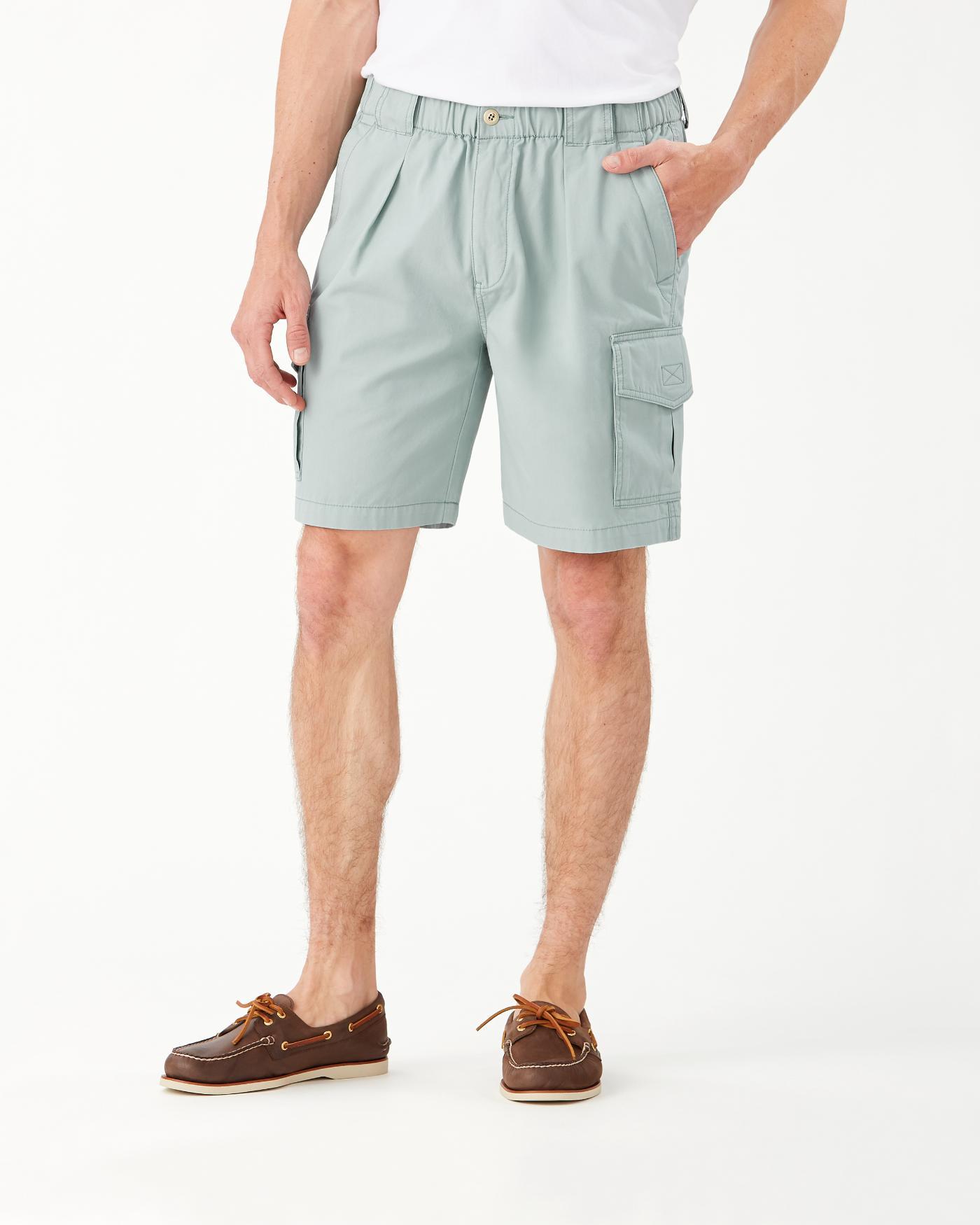 Tommy Bahama Cotton Bahama Survivor 8inch Elasticwaist Shorts in Blue