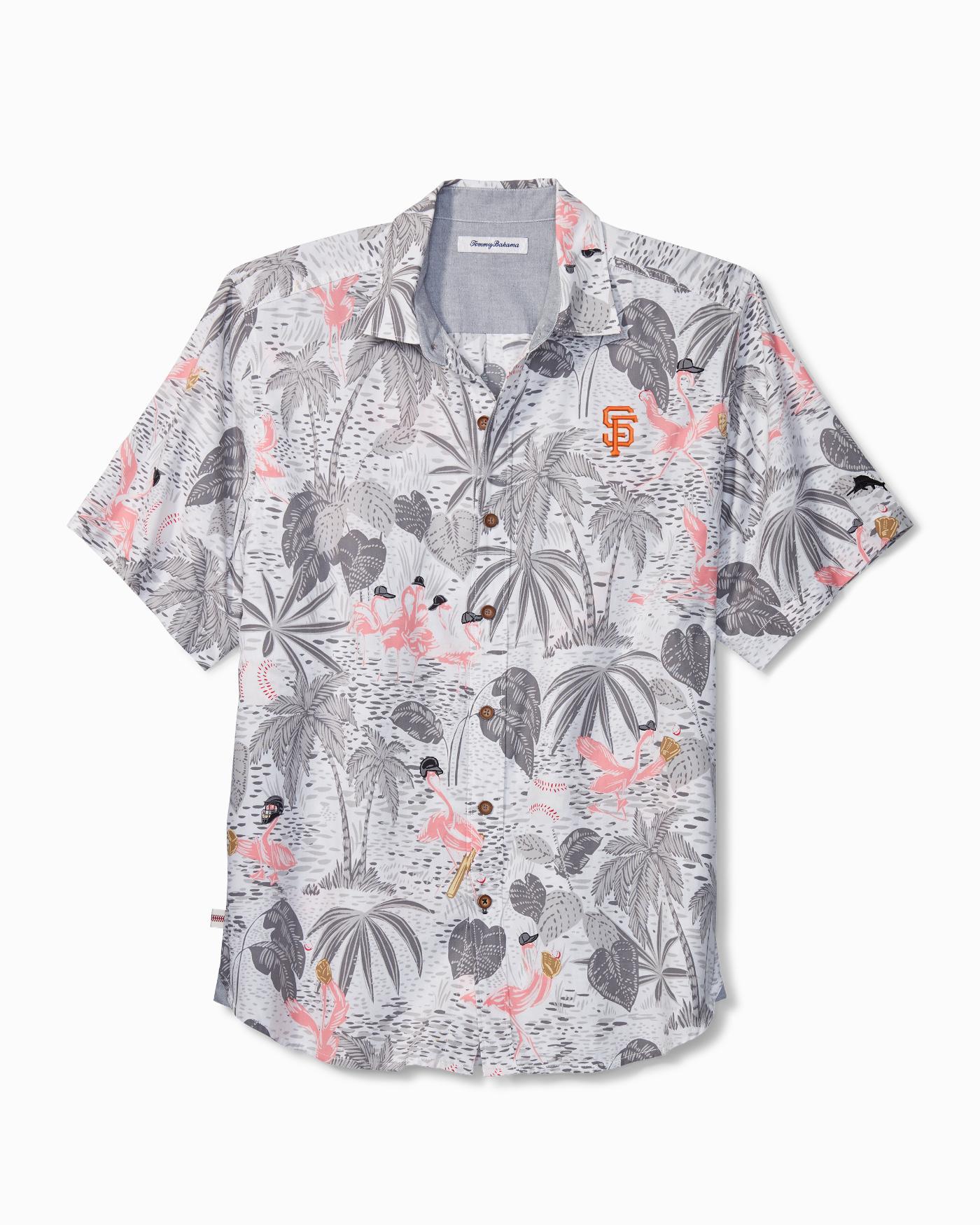 Tommy Bahama Cotton Mlb® Flamingo King Camp Shirt for Men - Lyst