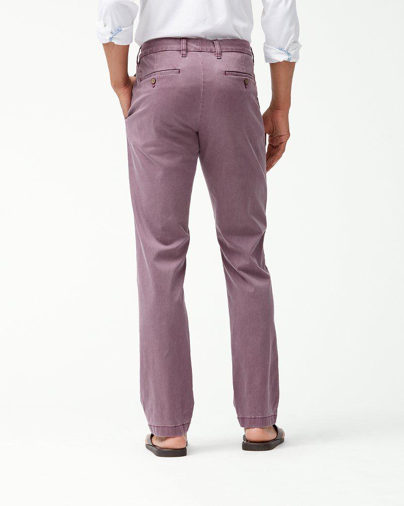 Tommy Bahama Cotton Boracay Flatfront Chino Pants in Purple for Men Lyst