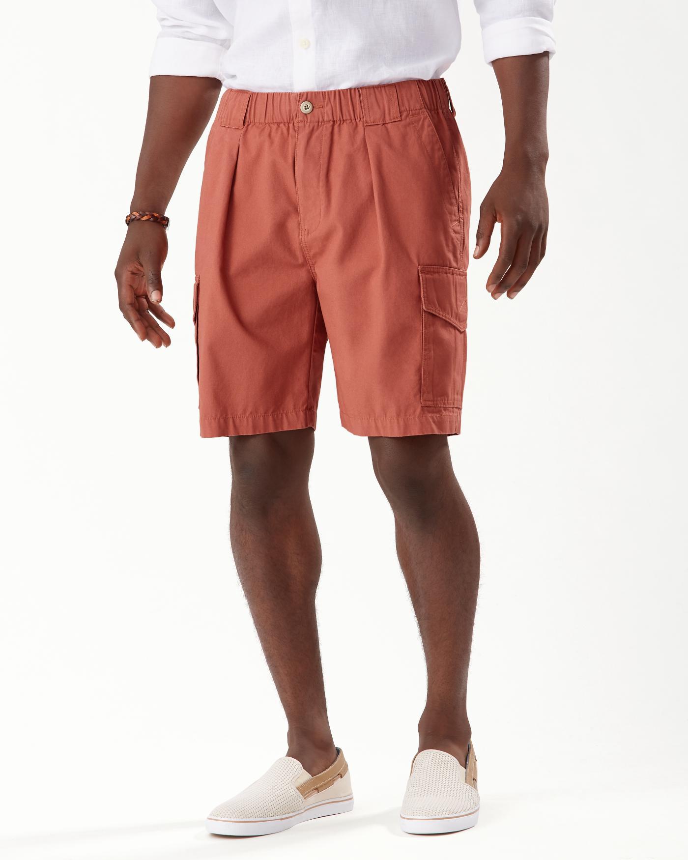 Tommy Bahama Cotton Bahama Survivor 8inch Elasticwaist Shorts in Red