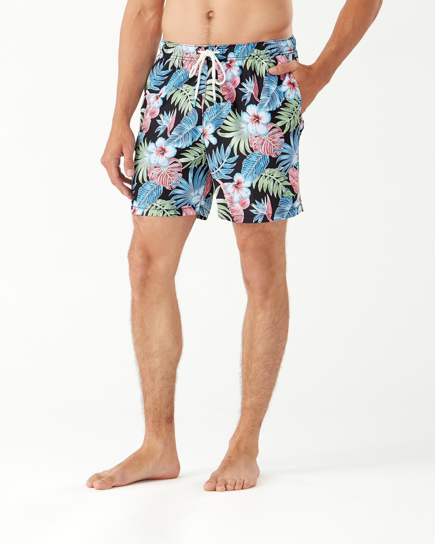 Tommy Bahama Synthetic Big & Tall Naples Konkan Jungle Swim Trunks in