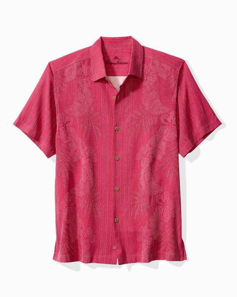 Tommy Bahama Bali Border Silk Camp Shirt in Pink for Men Lyst