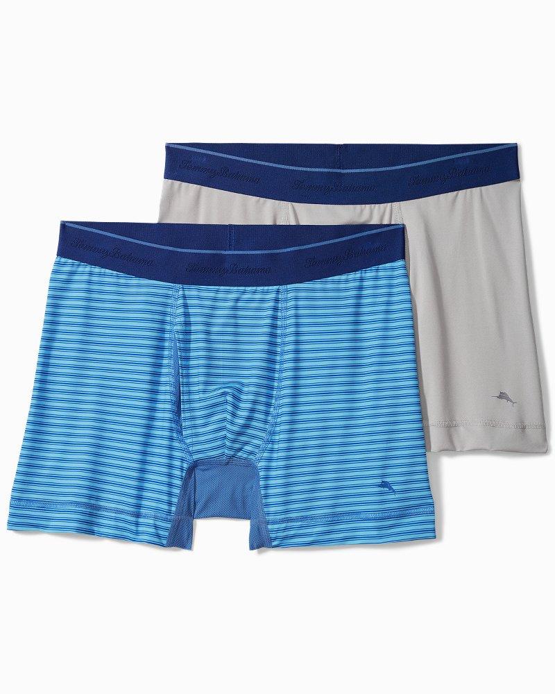 Tommy Bahama Synthetic Striped And Solid Tech Underwear Pack In