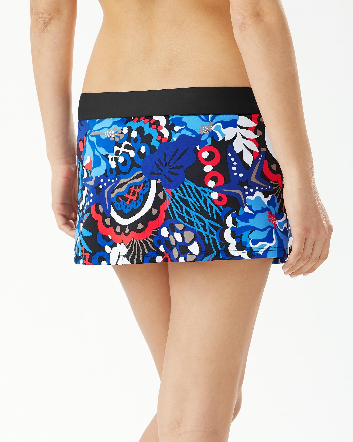 Tommy Bahama Synthetic Salvation Sea Skirted Bikini Bottoms in Blue