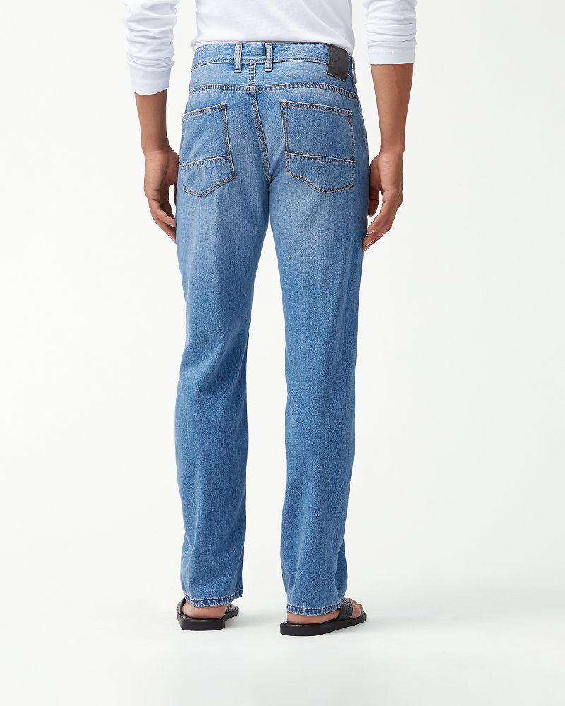 Tommy Bahama Denim Cayman Island Relaxed Fit Jeans in Light Indigo Wash