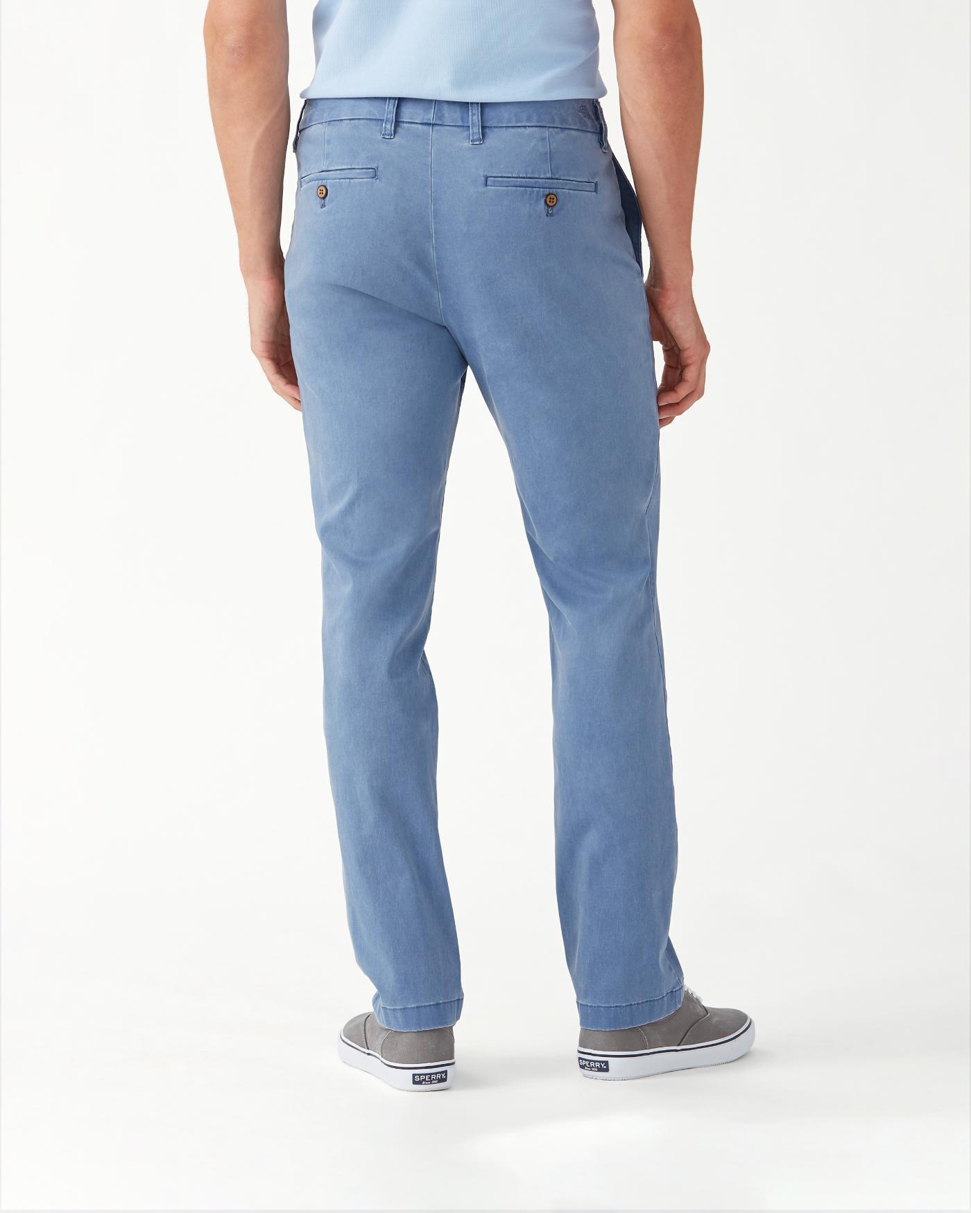 Tommy Bahama Cotton Boracay Flat-front Chino Pants in Blue for Men - Lyst