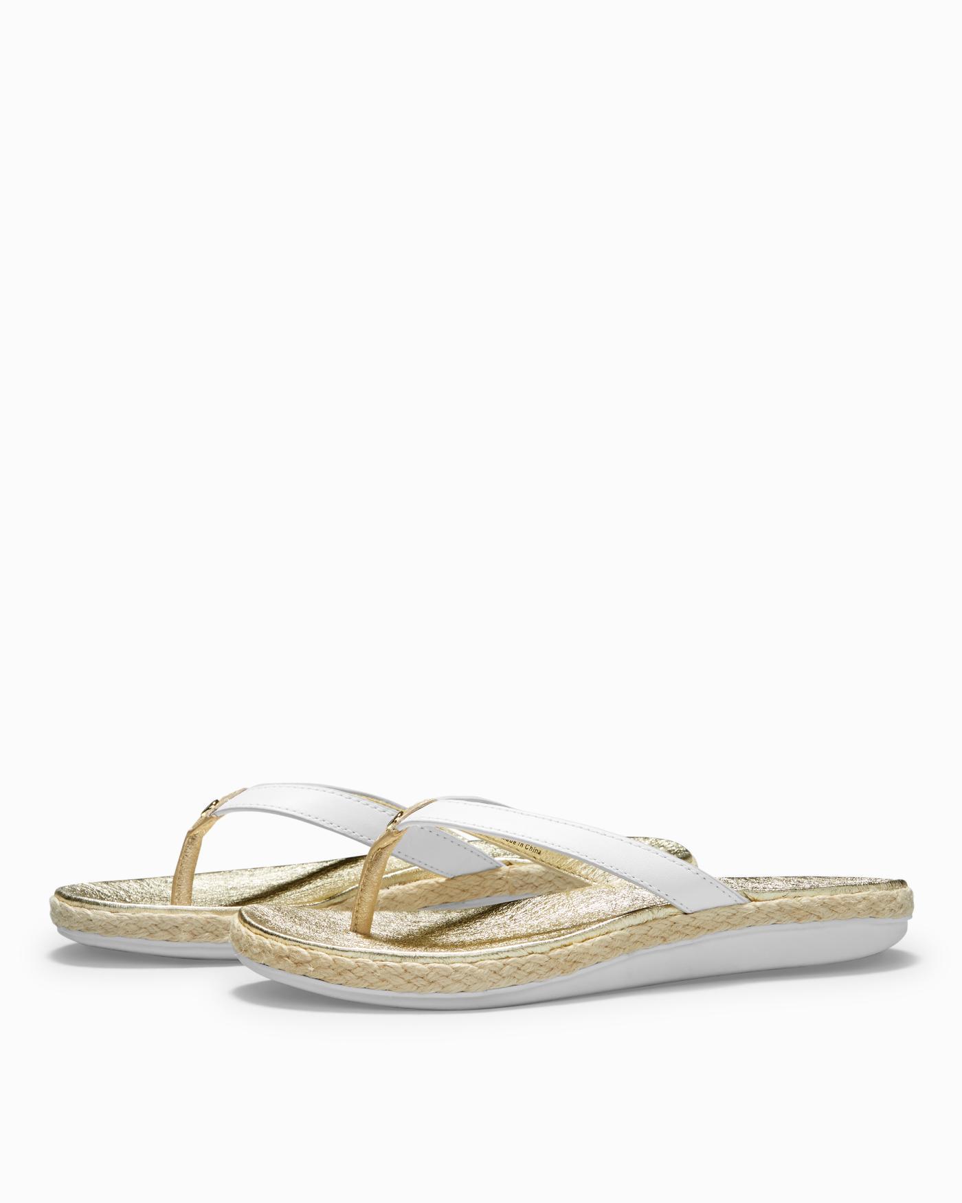 Details about  / J8969 New Women/'s Tommy Bahama Idell Silver//Gold Relaxolgoy Slide Sandal 9 B