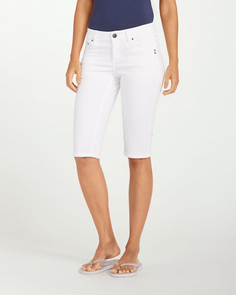 Tommy Bahama Afton Denim 15inch Clam Diggers in White Lyst
