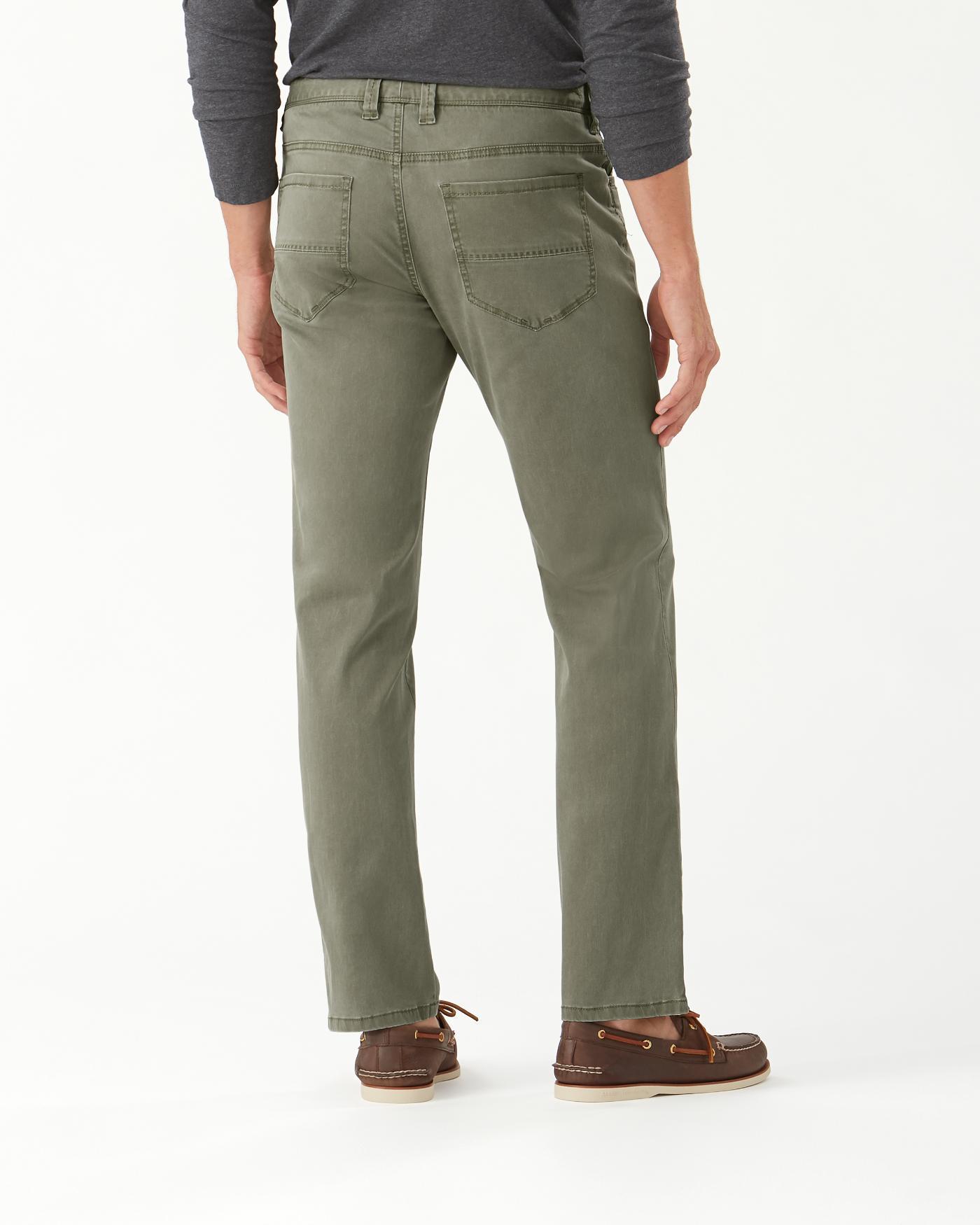 Tommy Bahama Cotton Boracay 5-pocket Chino Pants in Green for Men - Lyst