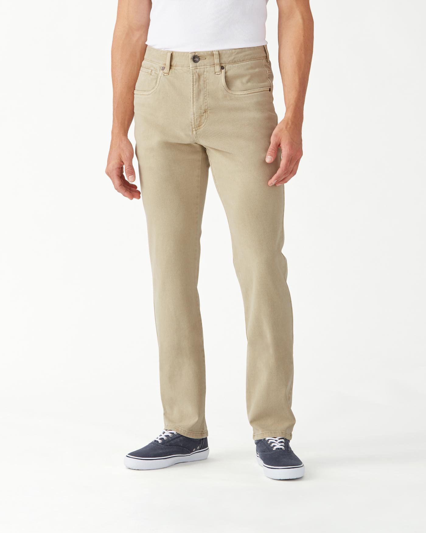 Tommy Bahama Cotton Boracay Brushed-twill Jeans in Beige (Natural) for ...